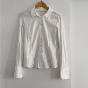 Calvin Klein Collection White Button-Down Shirt